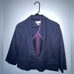 Ann Taylor LOFT Double Breasted Navy Blazer | Size 14
LOWEST PRICE